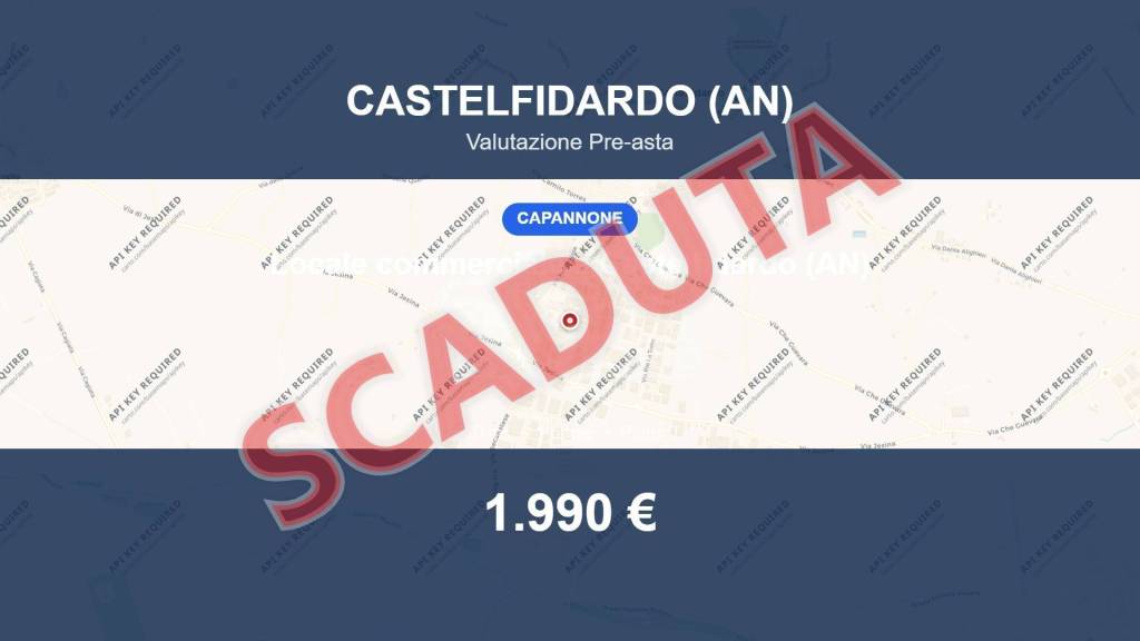 locale commerciale in vendita a Castelfidardo