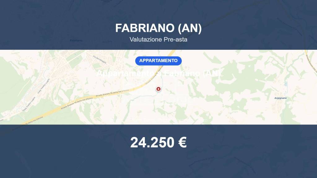 appartamento in vendita a Fabriano in zona Albacina
