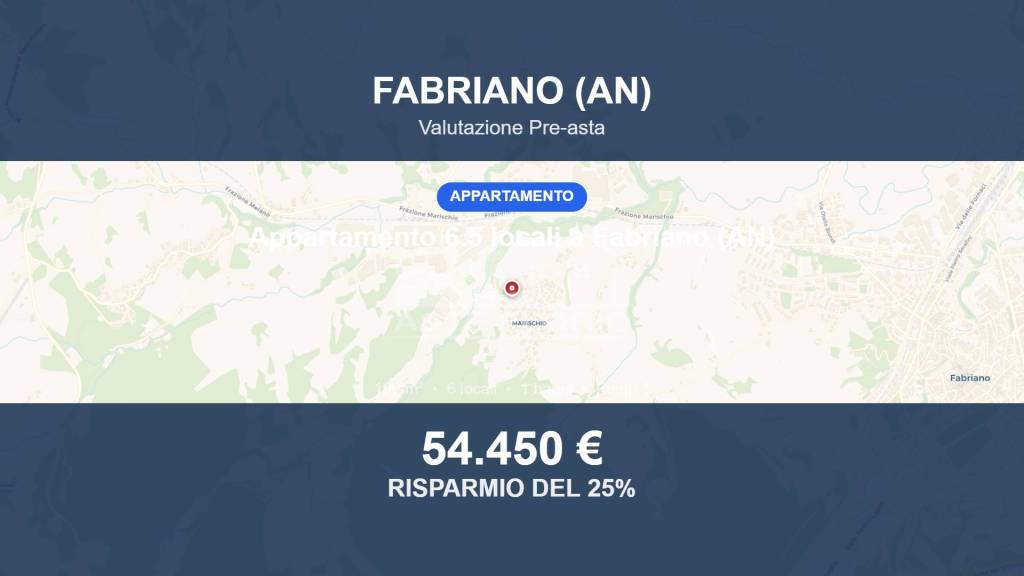 appartamento in vendita a Fabriano in zona Marischio