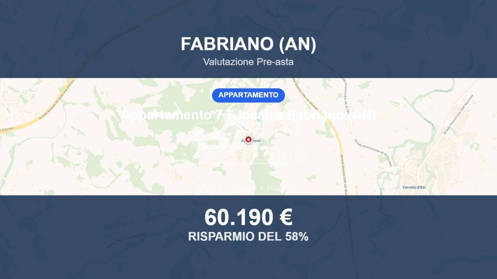 appartamento in vendita a Fabriano in zona Argignano