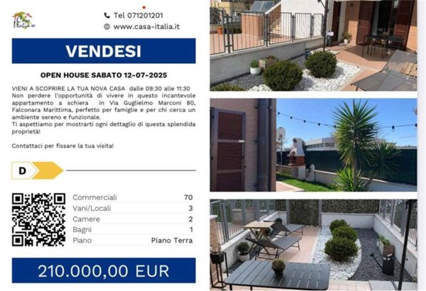 appartamento in vendita a Falconara Marittima
