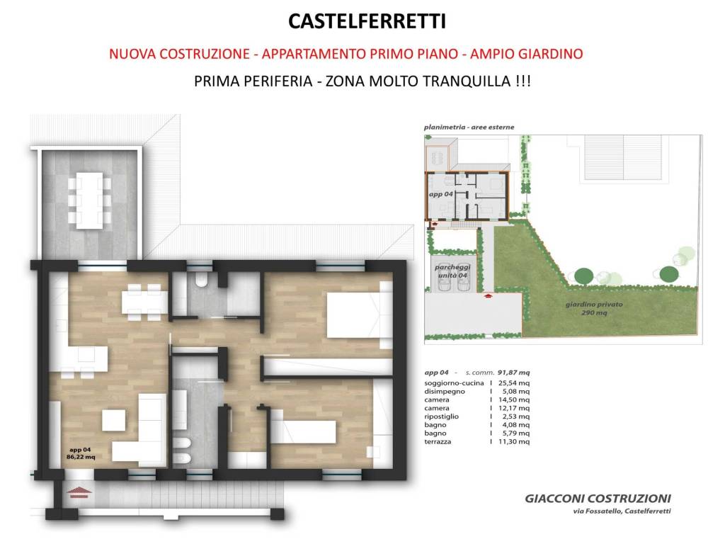 appartamento in vendita a Falconara Marittima in zona Castelferretti