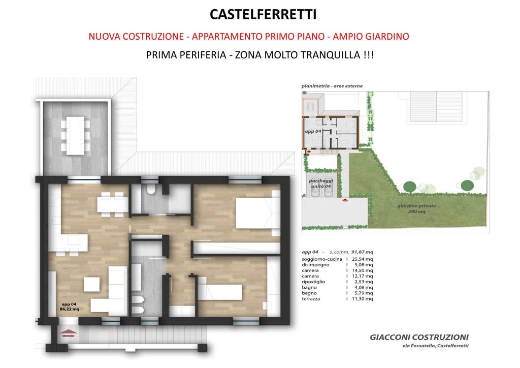 appartamento in vendita a Falconara Marittima in zona Castelferretti