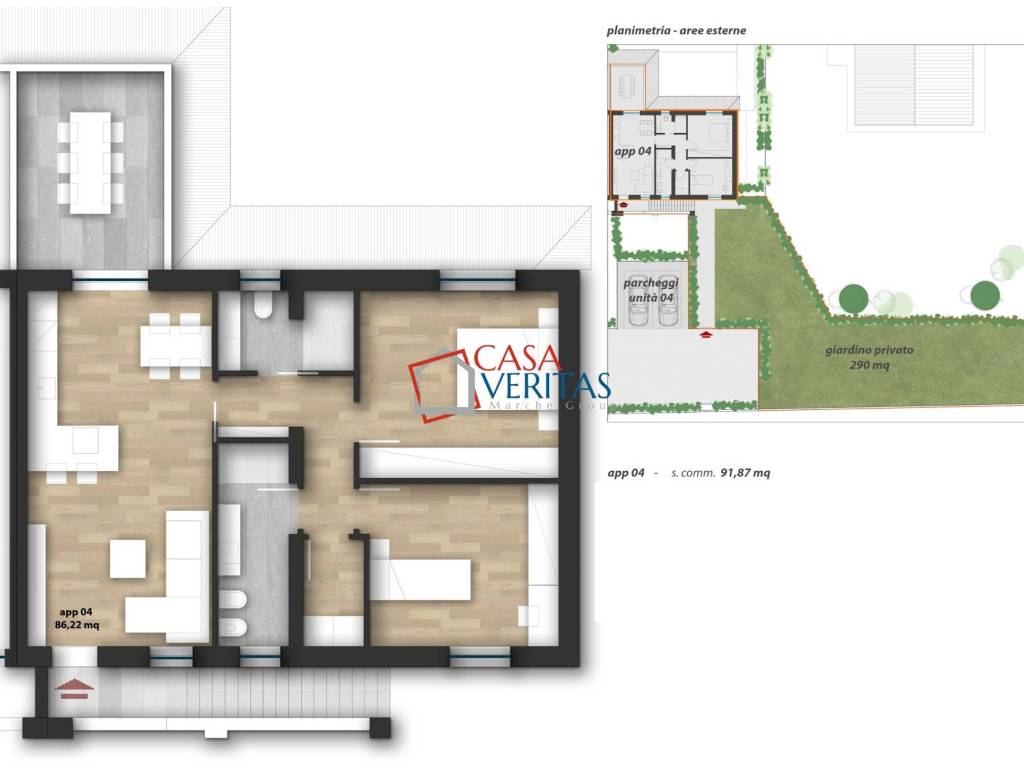 appartamento in vendita a Falconara Marittima in zona Castelferretti