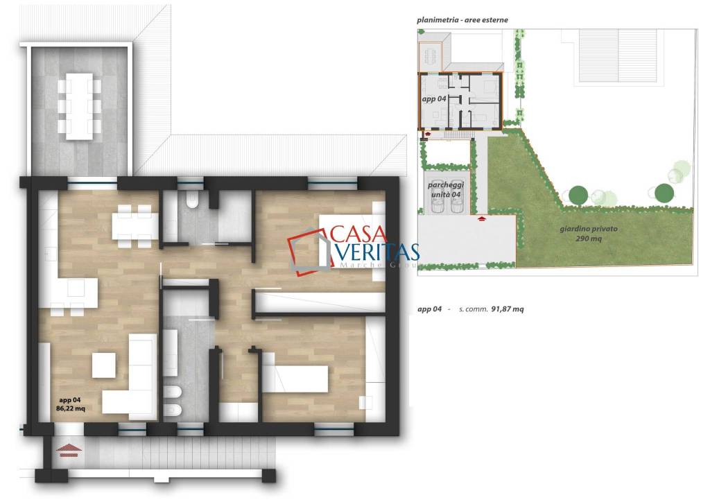 appartamento in vendita a Falconara Marittima in zona Castelferretti
