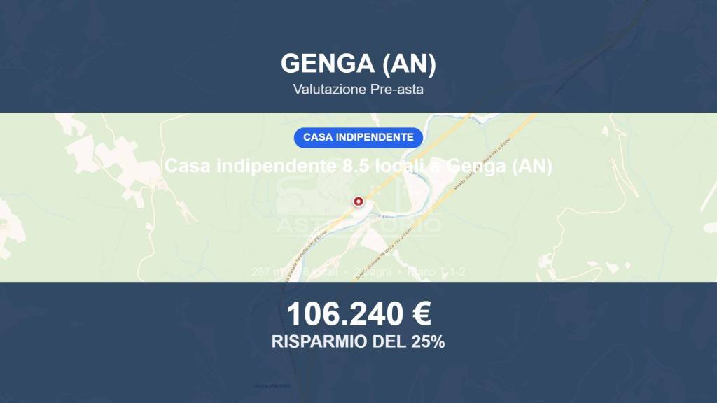 casa indipendente in vendita a Genga in zona Palombare