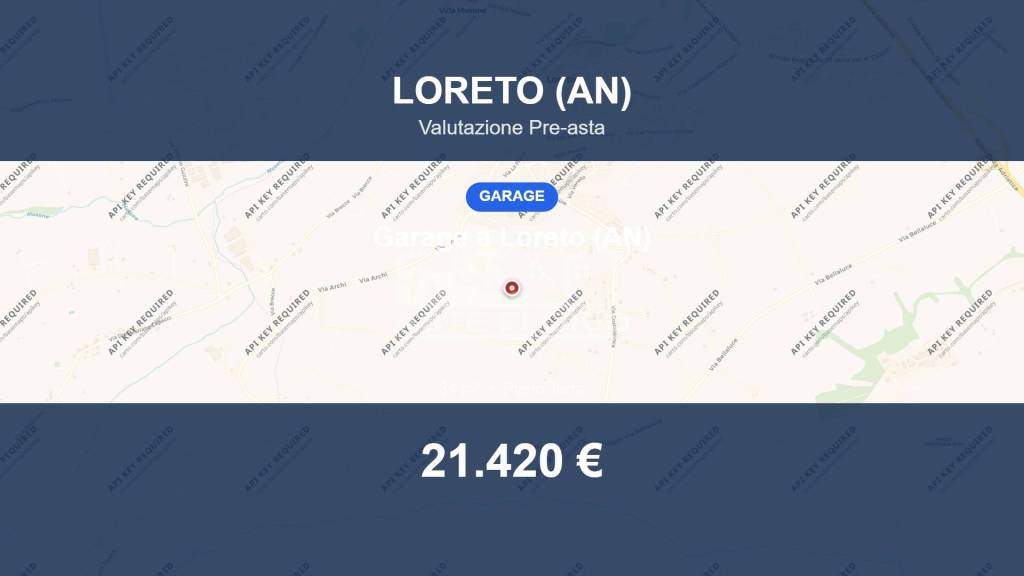 box auto in vendita a Loreto in zona Villa Musone
