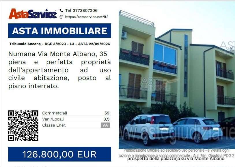 appartamento in vendita a Numana in zona Taunus