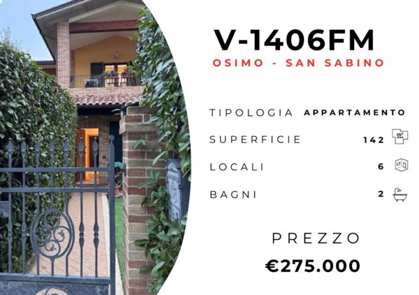 appartamento in vendita ad Osimo in zona San Sabino