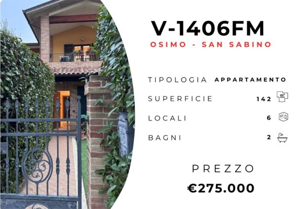 appartamento in vendita ad Osimo in zona San Sabino