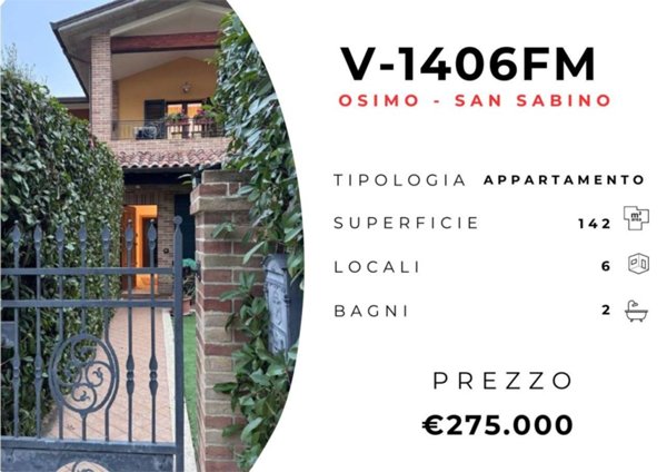 appartamento in vendita ad Osimo in zona San Sabino