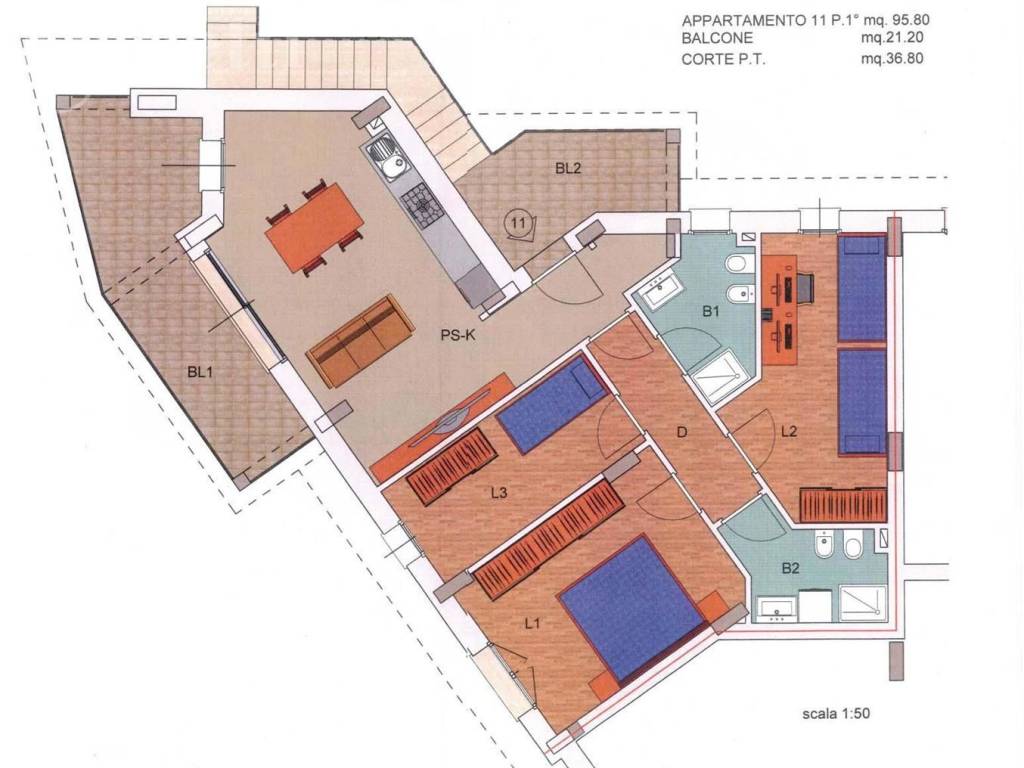 appartamento in vendita ad Ostra