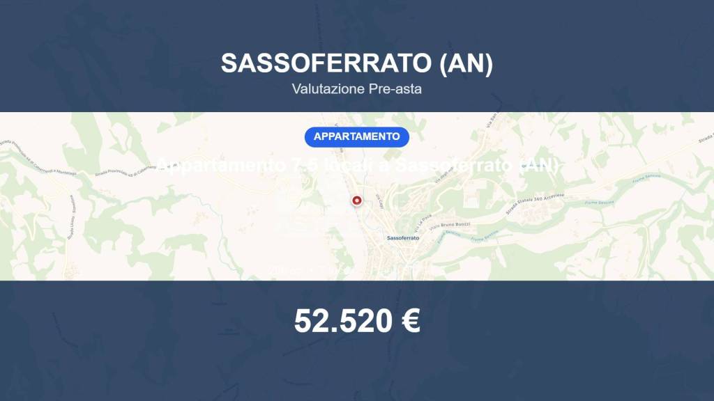 appartamento in vendita a Sassoferrato in zona Borgo Sassoferrato