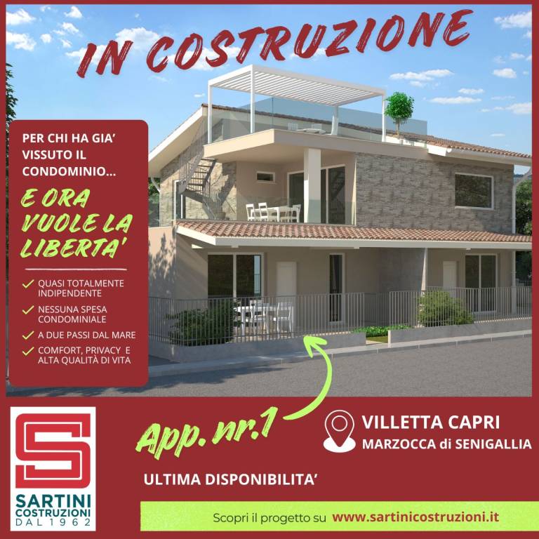 appartamento in vendita a Senigallia in zona Marzocca