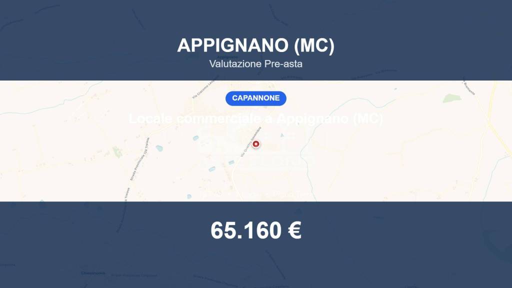 locale commerciale in vendita ad Appignano