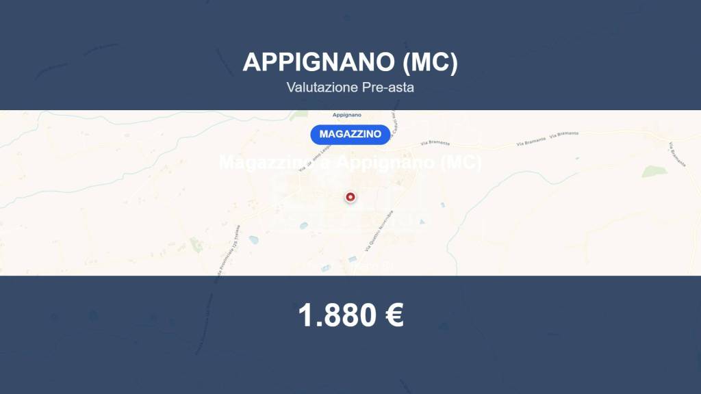 locale commerciale in vendita ad Appignano