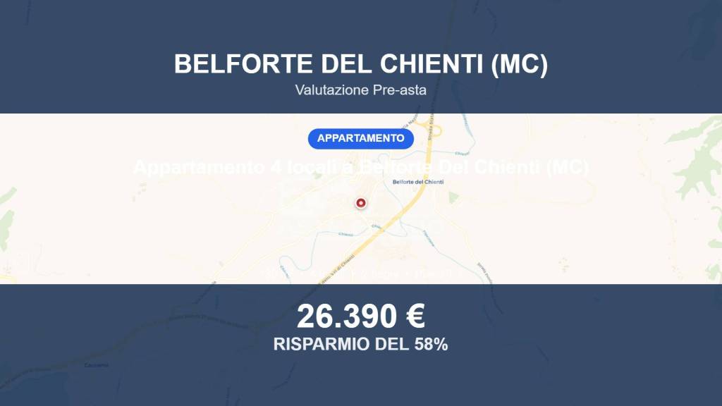 appartamento in vendita a Belforte del Chienti
