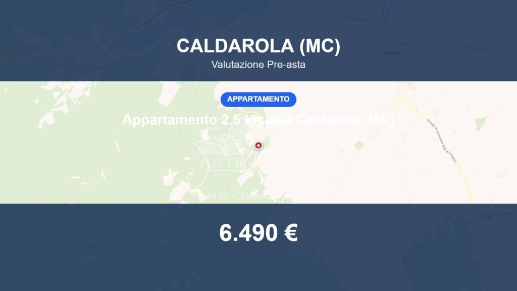 appartamento in vendita a Caldarola in zona Croce