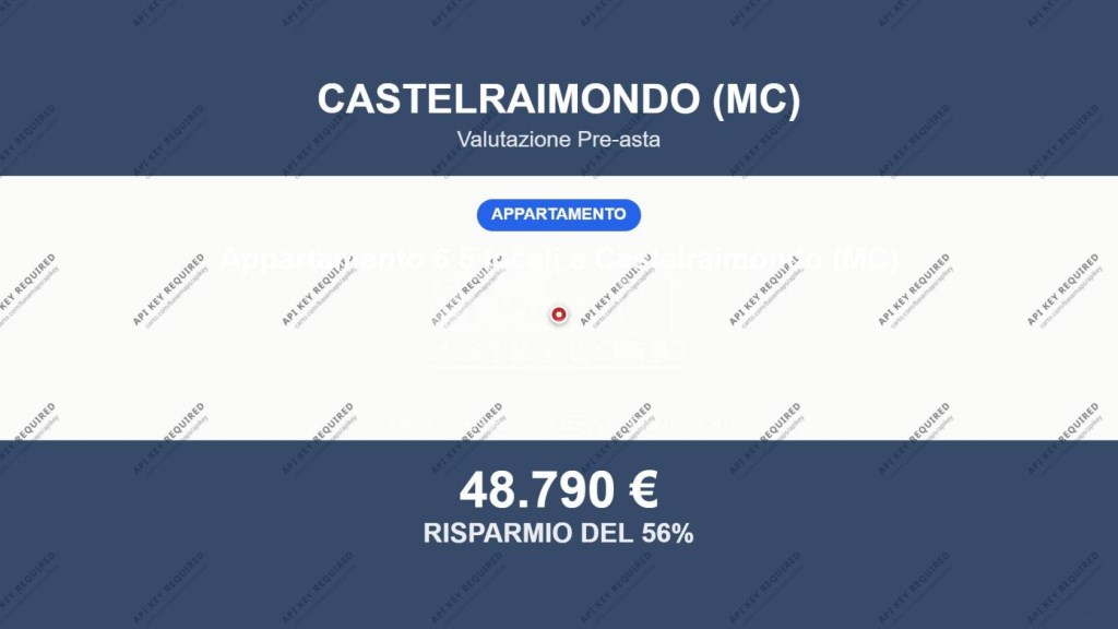 appartamento in vendita a Castelraimondo in zona Collina