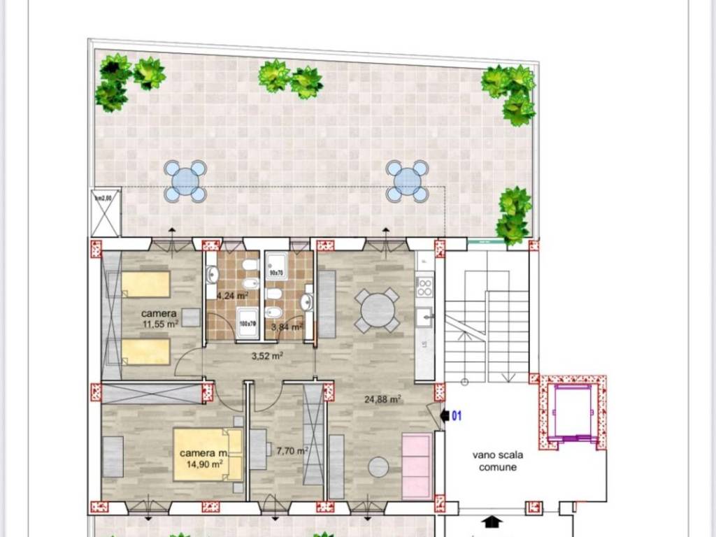 appartamento in vendita a Civitanova Marche in zona Santa Maria Apparente