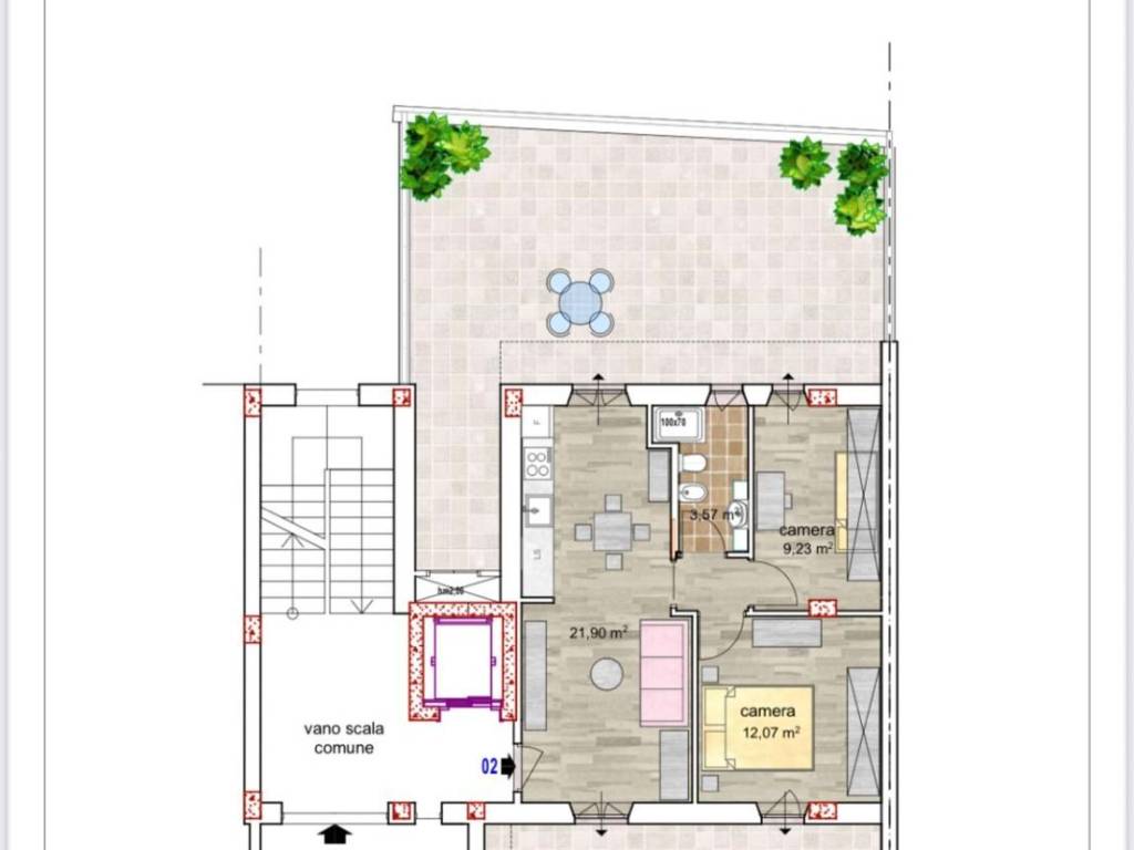 appartamento in vendita a Civitanova Marche in zona Santa Maria Apparente