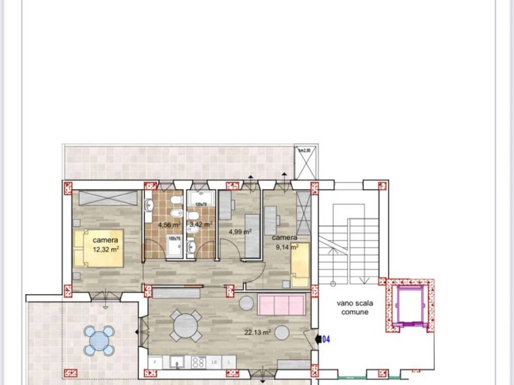 appartamento in vendita a Civitanova Marche in zona Santa Maria Apparente