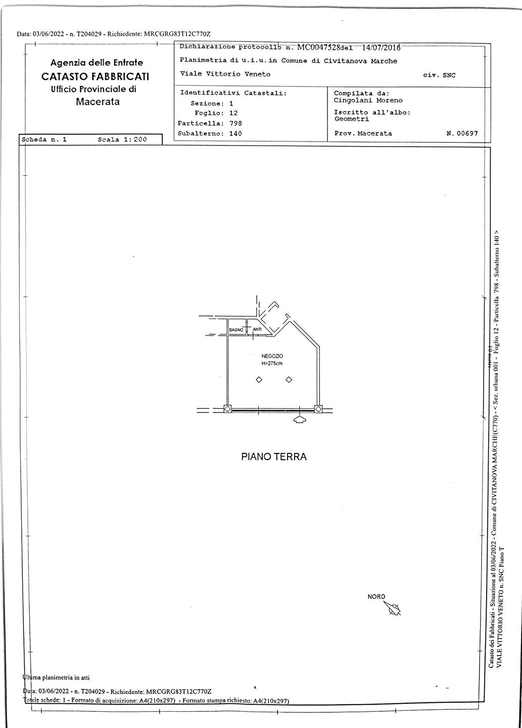 negozio in vendita a Civitanova Marche