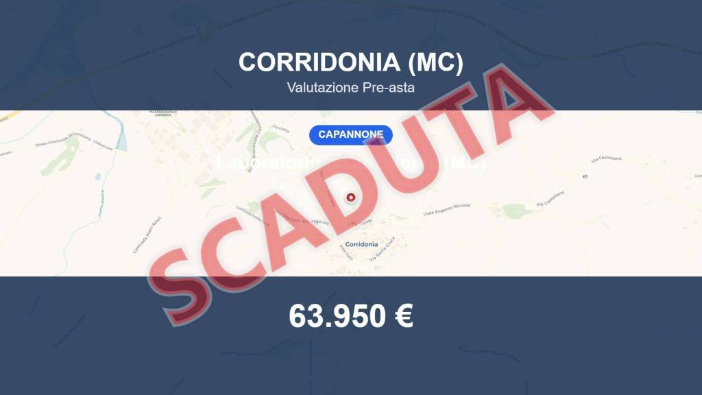 locale commerciale in vendita a Corridonia