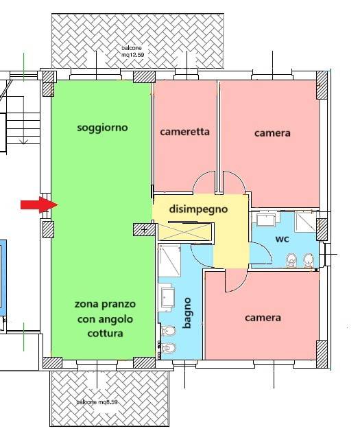 appartamento in vendita a Macerata