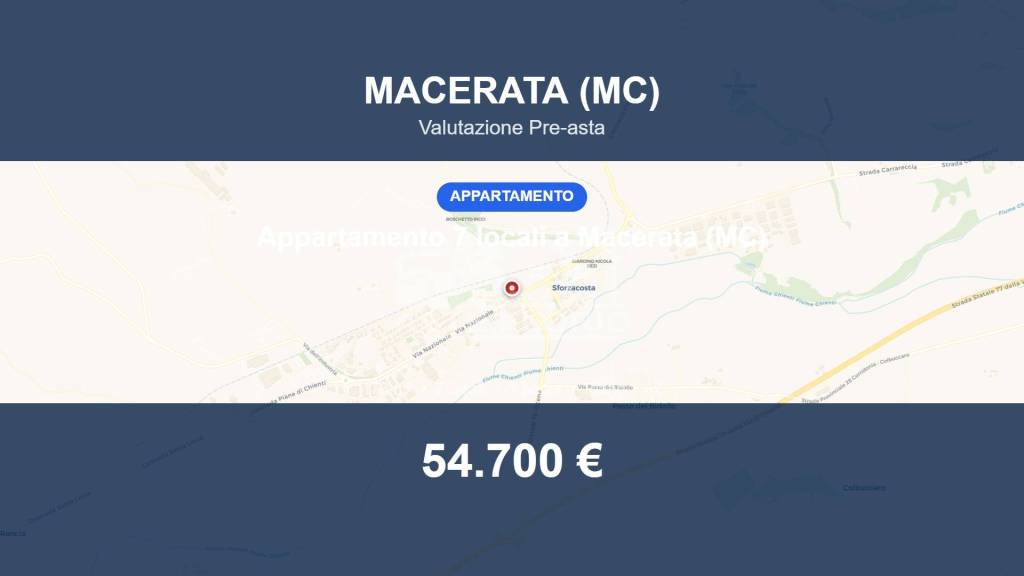 appartamento in vendita a Macerata in zona Sforzacosta