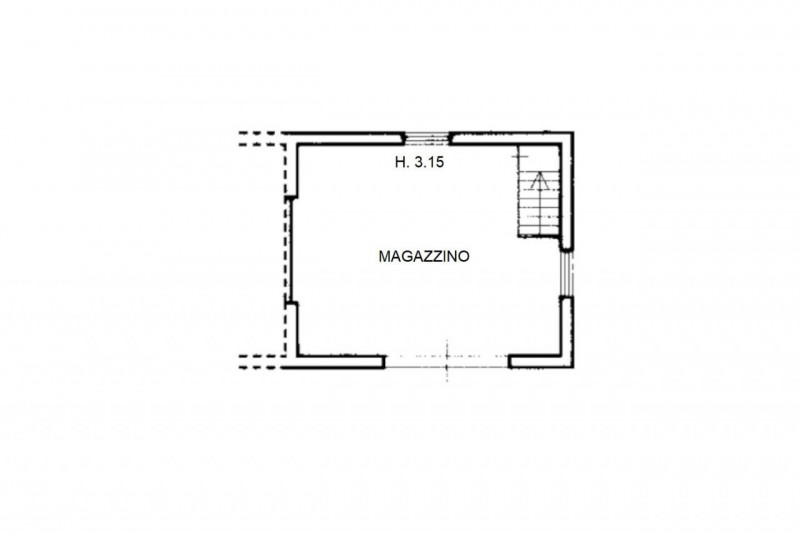 locale di sgombero in vendita a Montecassiano