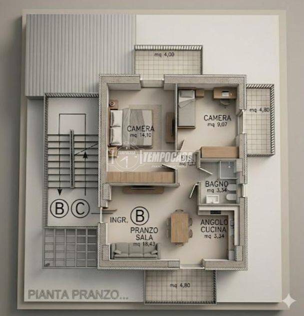 casa indipendente in vendita a Montecosaro in zona Borgo Stazione