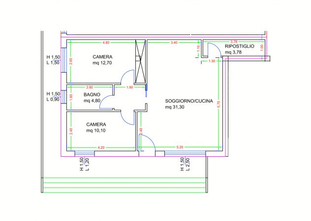 appartamento in vendita a Morrovalle in zona Trodica