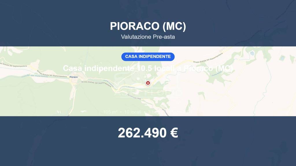 casa indipendente in vendita a Pioraco