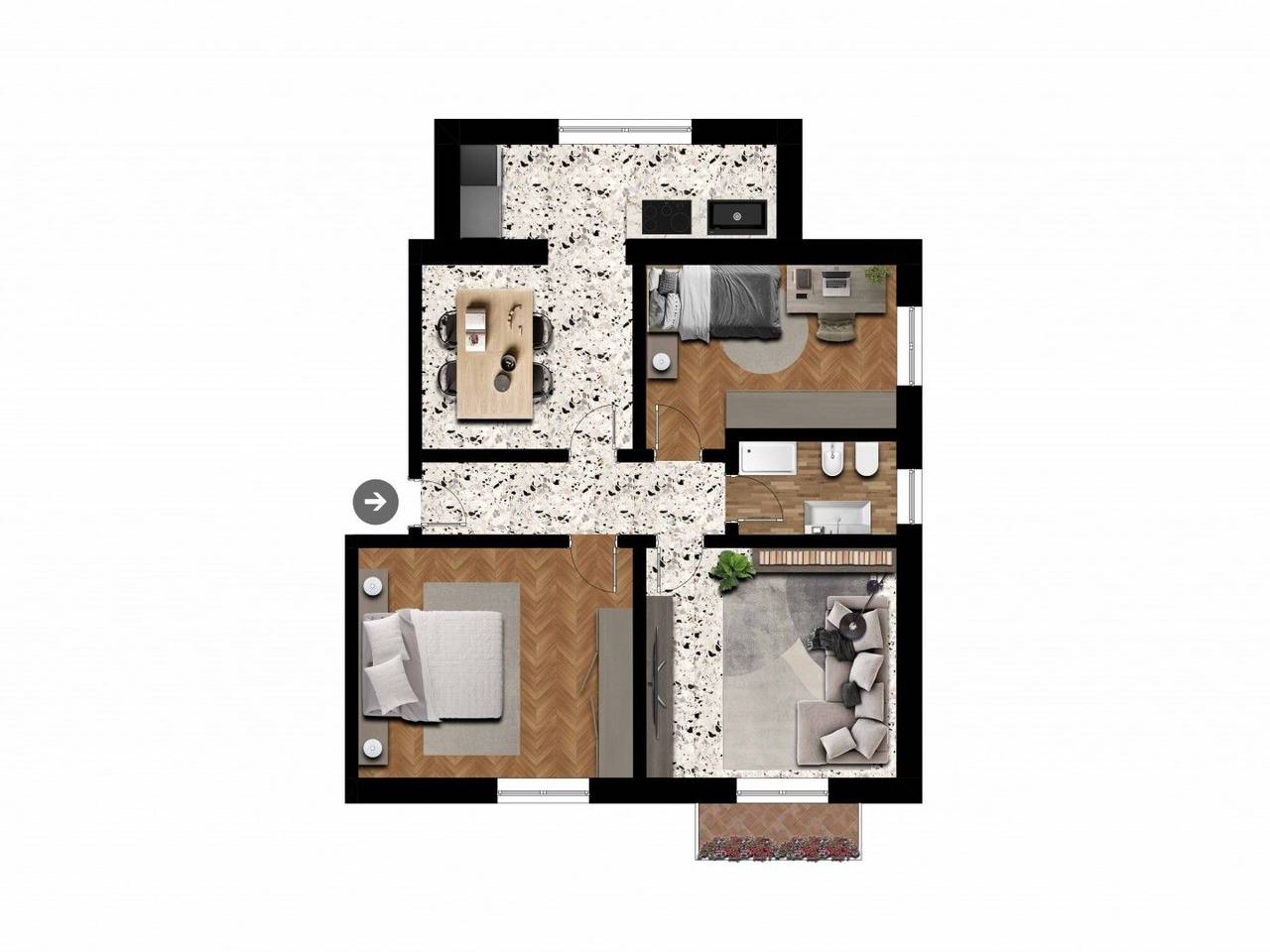 appartamento in vendita a Recanati