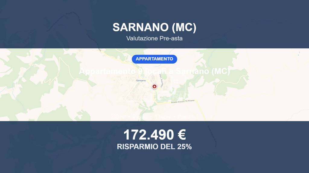 appartamento in vendita a Sarnano