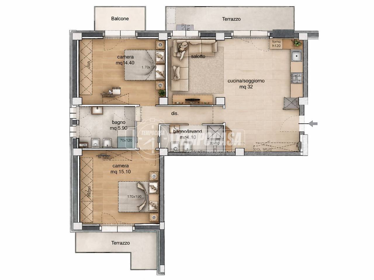 appartamento in vendita a Tolentino