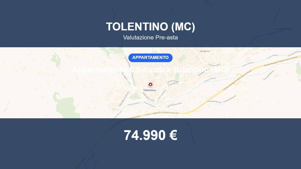 appartamento in vendita a Tolentino in zona Pace