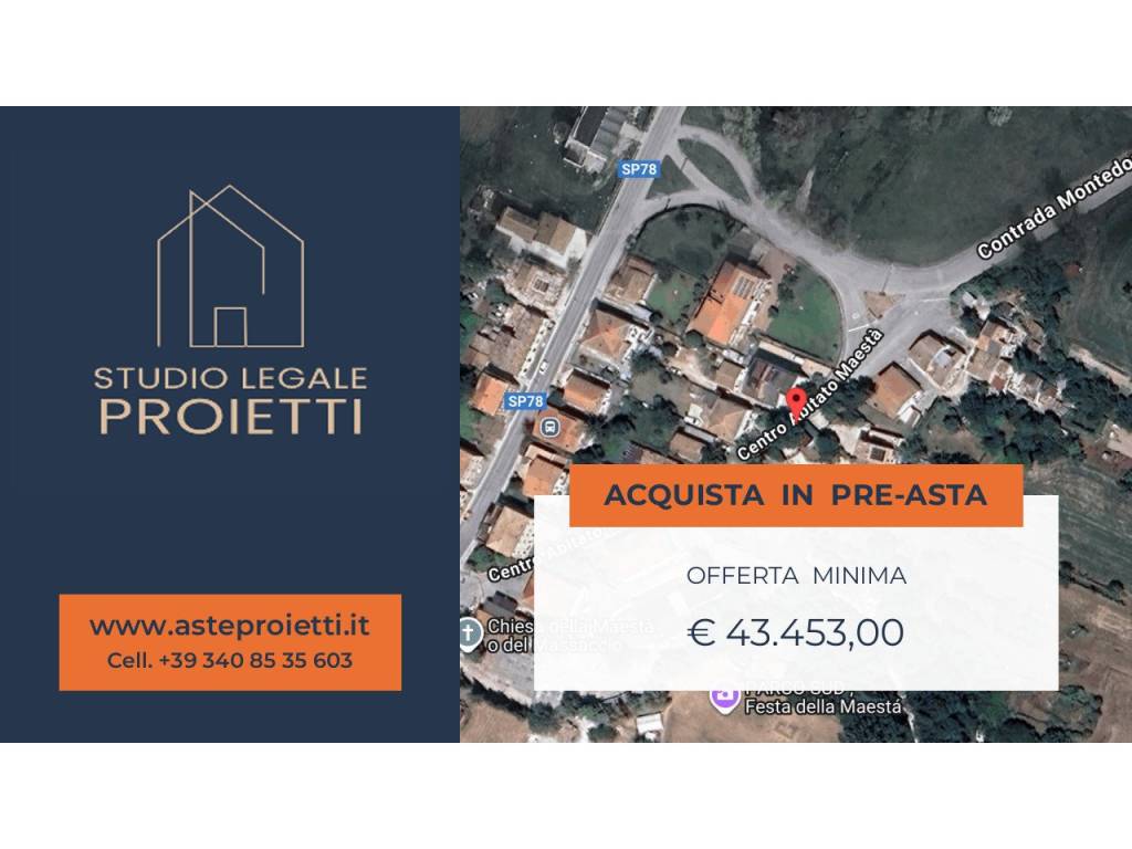 appartamento in vendita ad Urbisaglia in zona Maestà