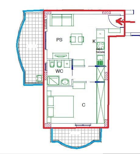 appartamento in vendita ad Acquaviva Picena