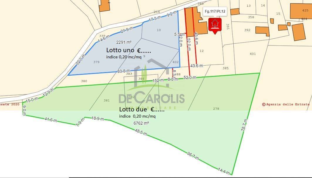 terreno edificabile in vendita ad Ascoli Piceno in zona Rosara