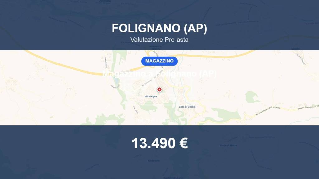 casa indipendente in vendita a Folignano in zona Villa Pigna