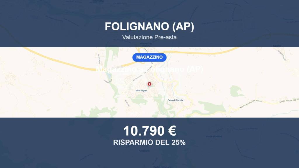 casa indipendente in vendita a Folignano in zona Case di Coccia