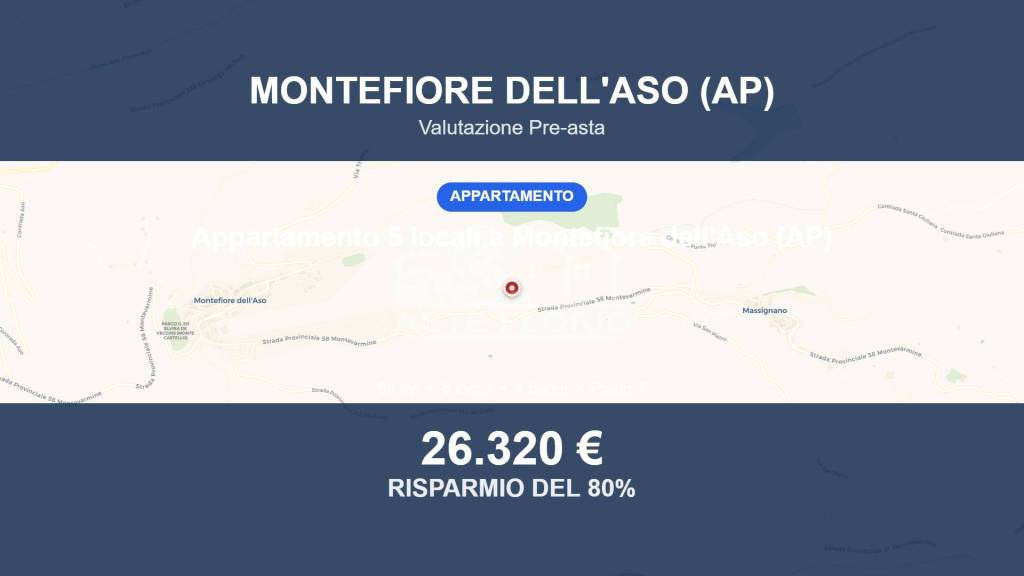 appartamento in vendita a Montefiore dell'Aso