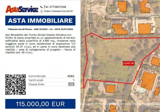 terreno edificabile in vendita a San Benedetto del Tronto