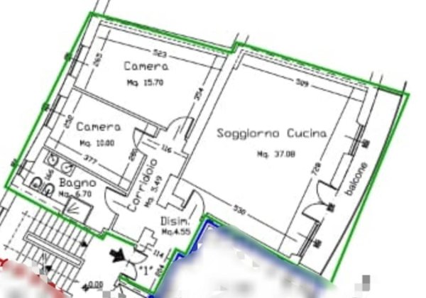appartamento in vendita a Carrara in zona Centro Città