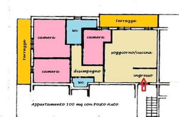appartamento in vendita a Carrara in zona Stadio