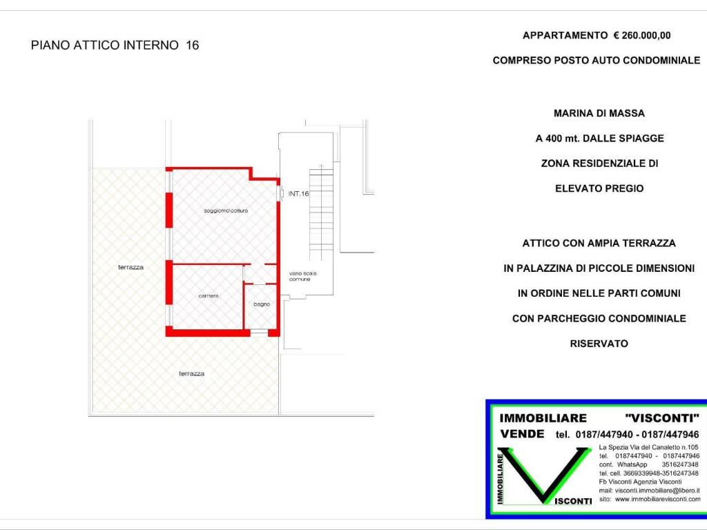 appartamento in vendita a Massa in zona Marina di Massa