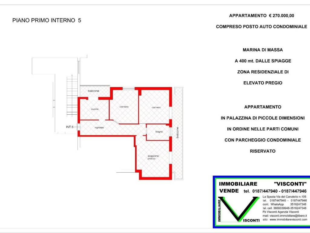 appartamento in vendita a Massa in zona Marina di Massa