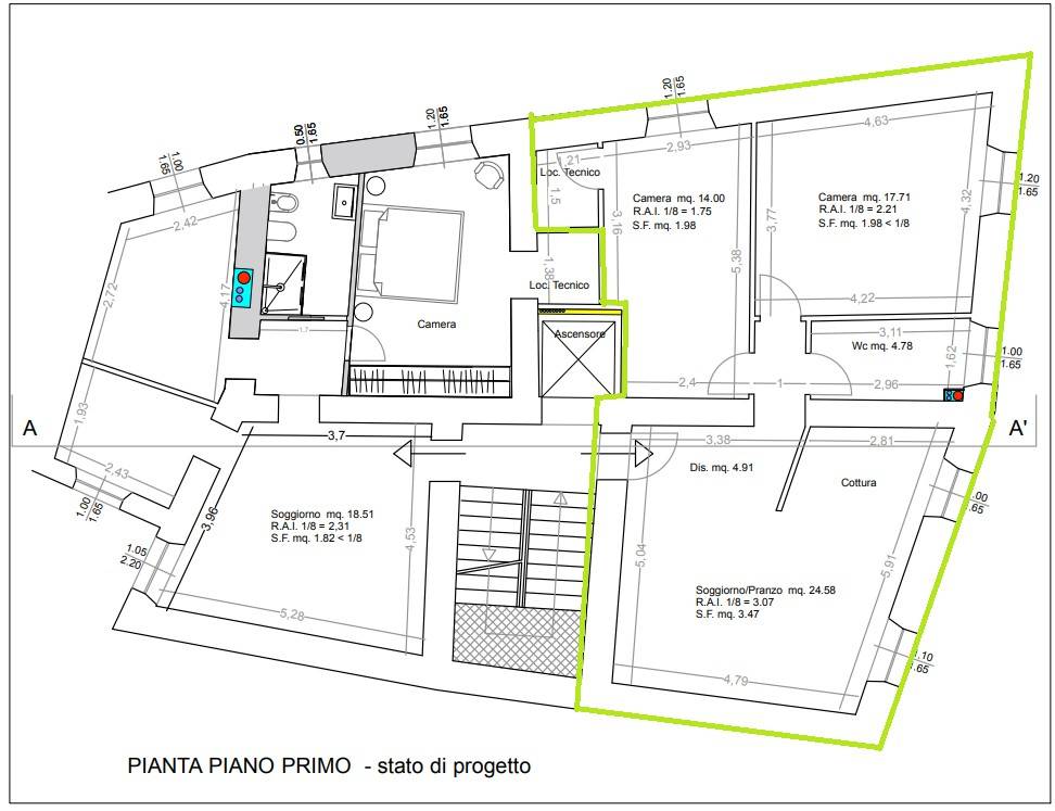 appartamento in vendita a Massa in zona Borgo del Ponte